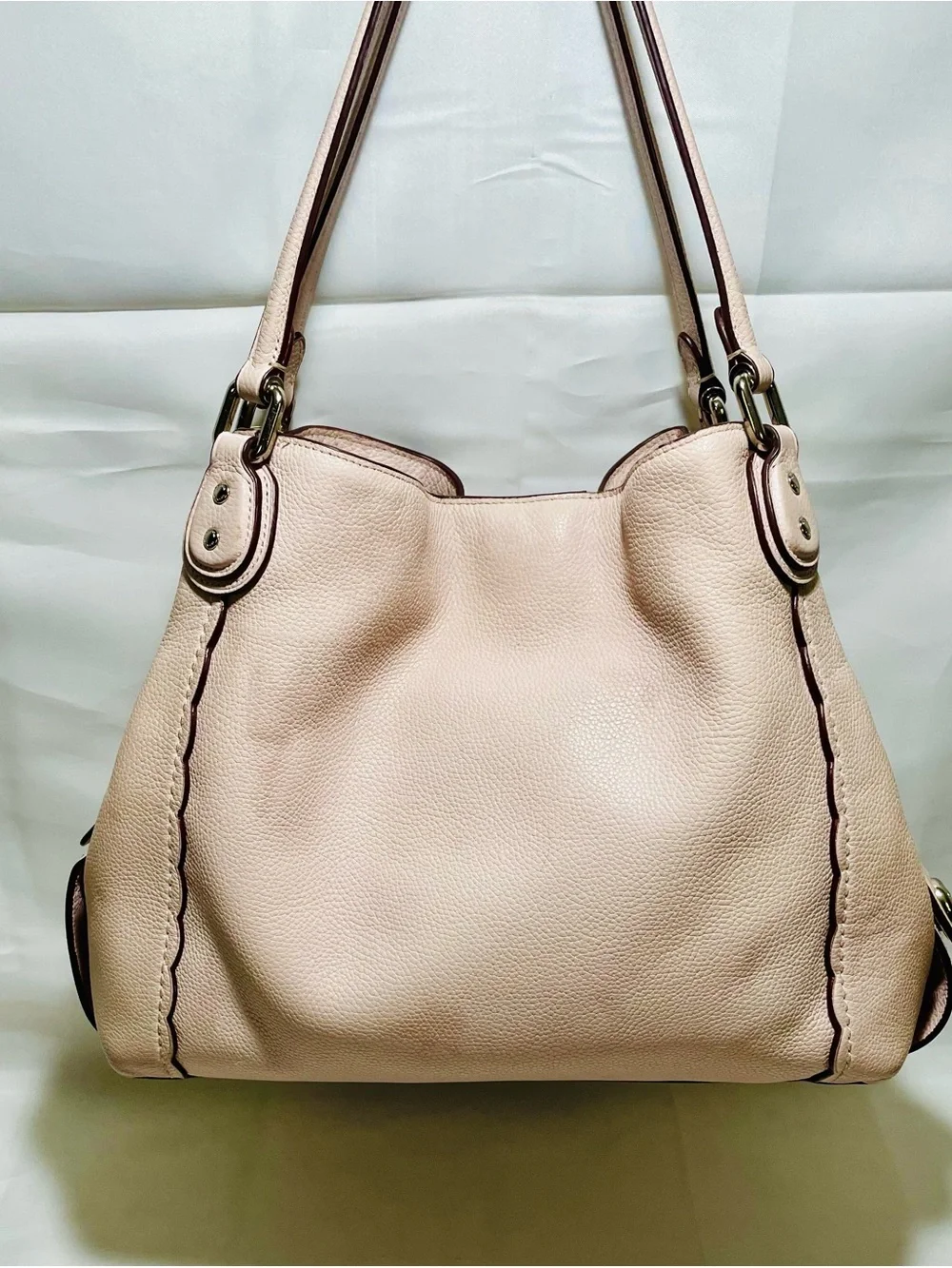 Coach Edie 31 Shoulder Bag with Scalloped Detail & Metal Hangtag